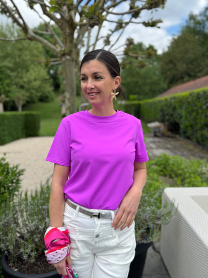 Basic T-shirt - Paars