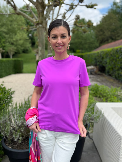 Basic T-shirt - Paars