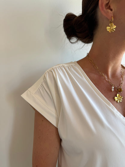 Perle Top - Offwhite