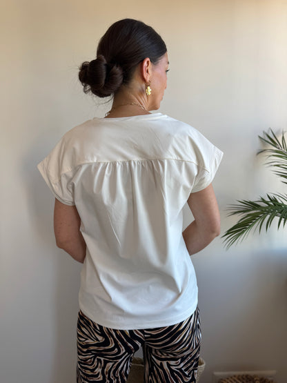 Perle Top - Offwhite