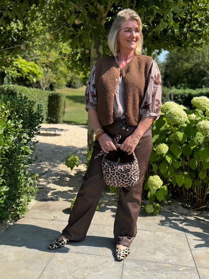INA Gilet - Bruin