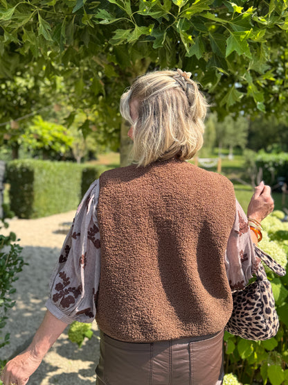 INA Gilet - Bruin