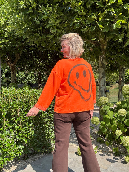 SMILE Sweater - Oranje