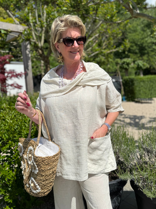 Italia Blouse - Beige