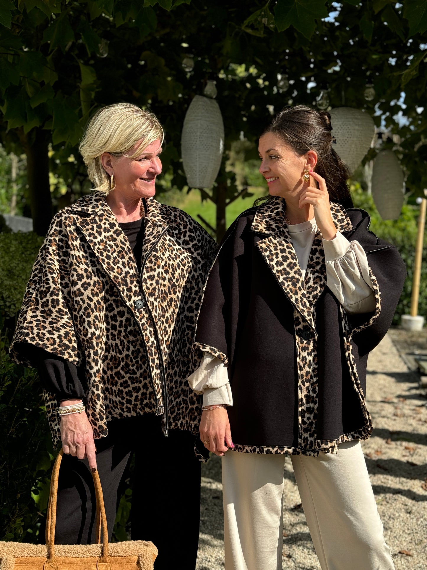 Reversible Leopard Cape