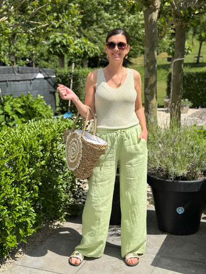 Lurex Top - Lime