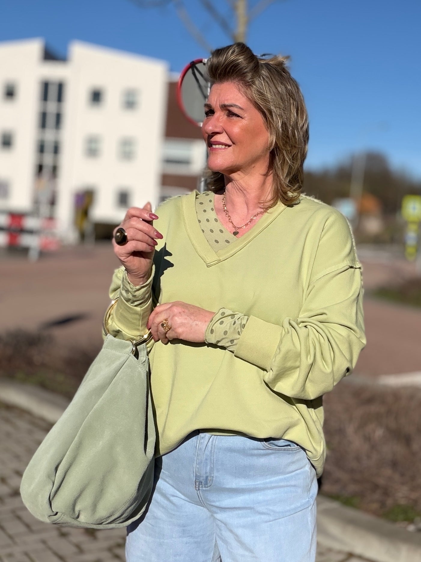ALITA SWEATER - Groen