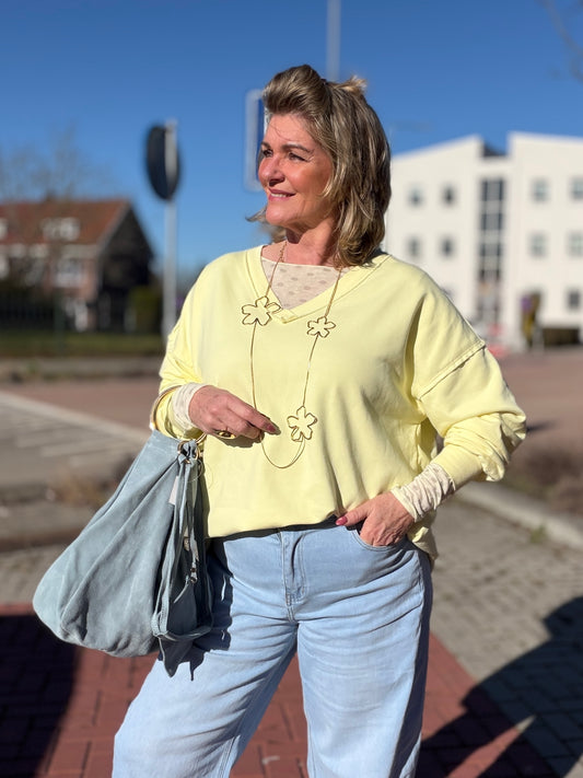 ALITA SWEATER - Geel