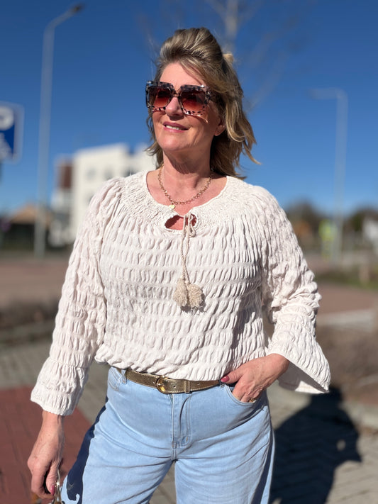 BREEZI Blouse - Beige