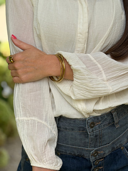 BOLA BLOUSE - ECRU