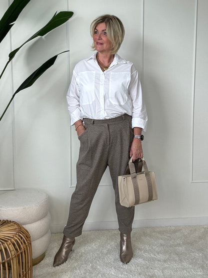 Baggy Broek Lina  - Taupe