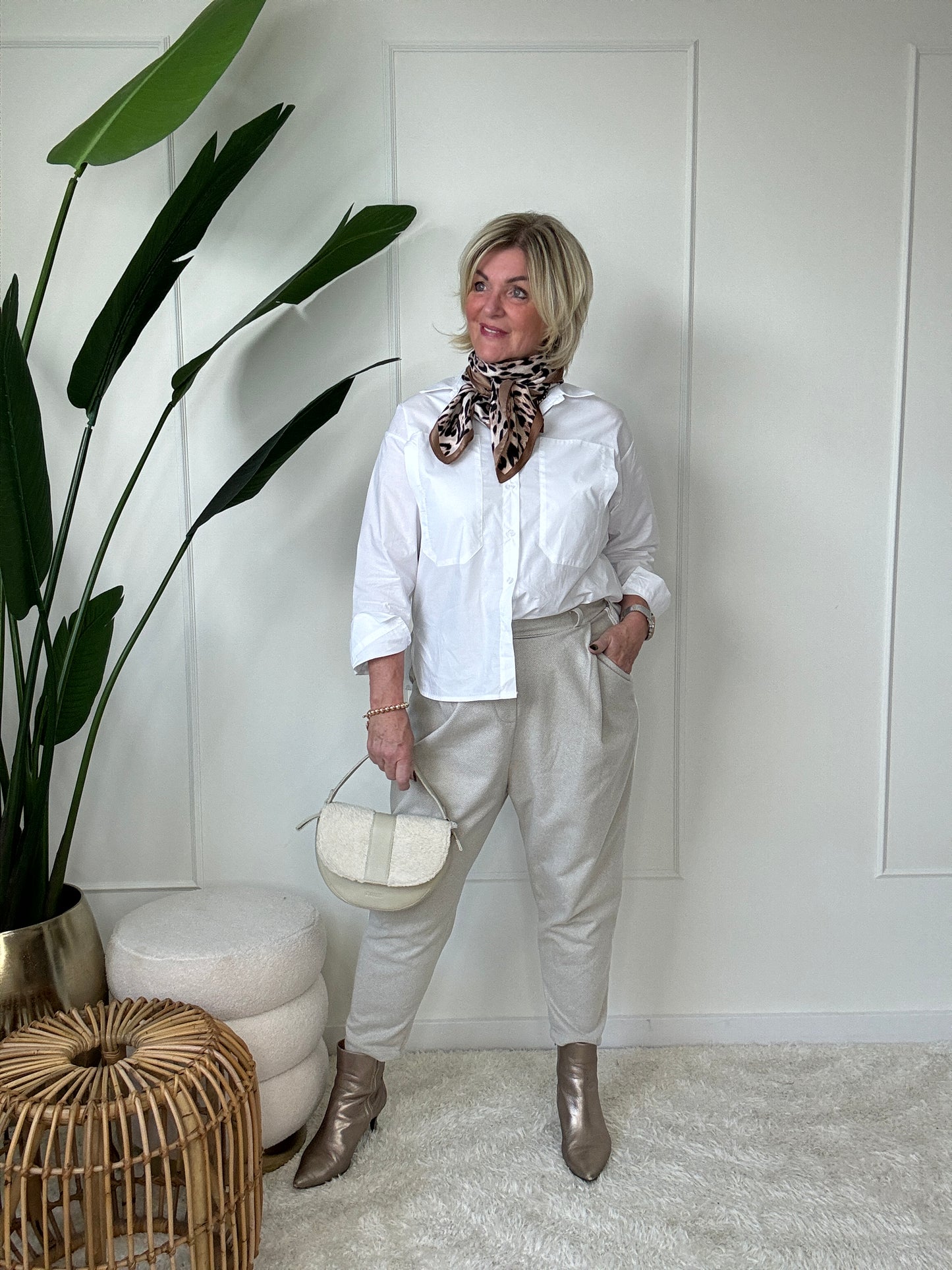 Baggy Broek Lina  - Beige