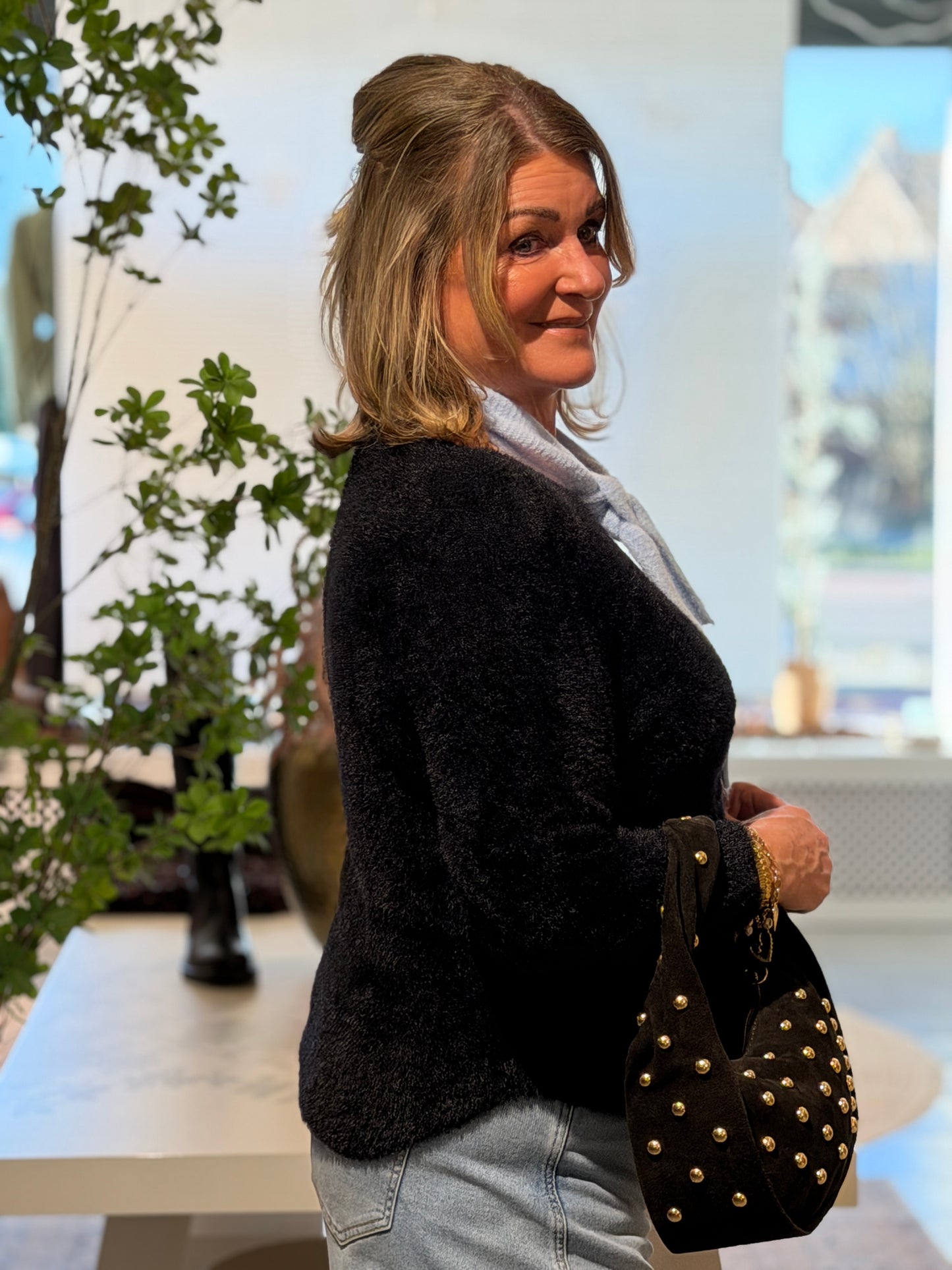 ELIN Softie Trui - Zwart