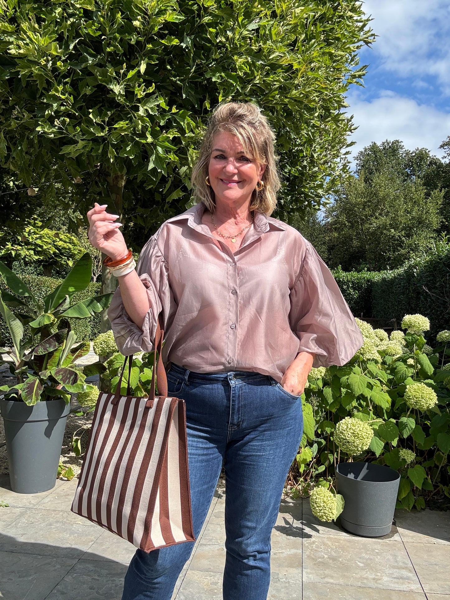 RAMIA  Blouse - Taupe