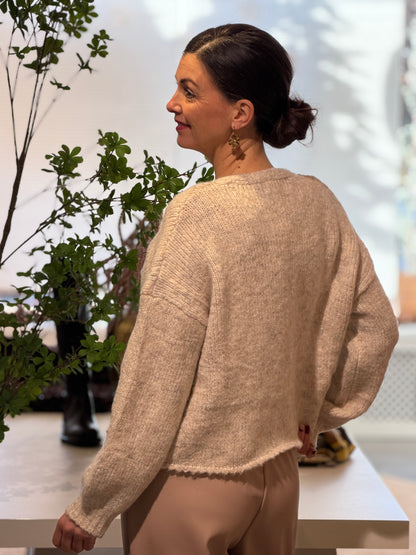 EFFY Strikvest - Beige