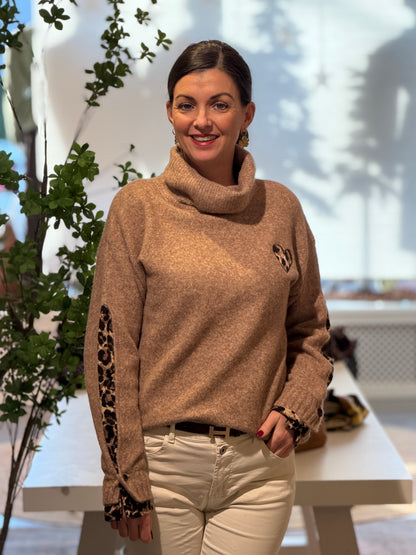 LIVA Leopard Trui - Beige