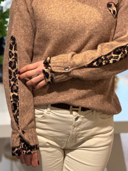 LIVA Leopard Trui - Beige