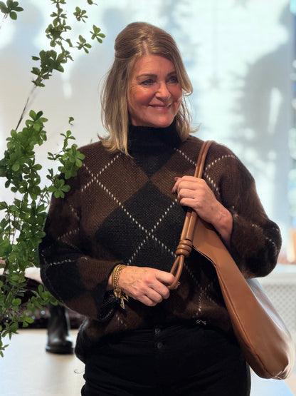 LIA Trui Argyle - Donkerbruin