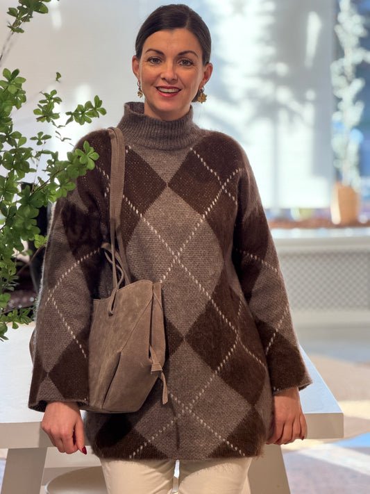 LIA Trui Argyle - Beige