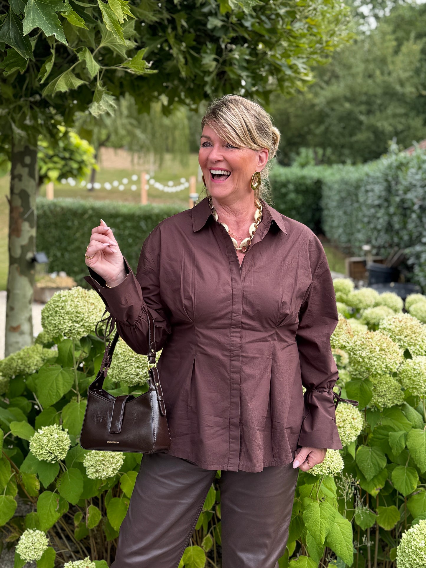 OLENA Blouse Bruin