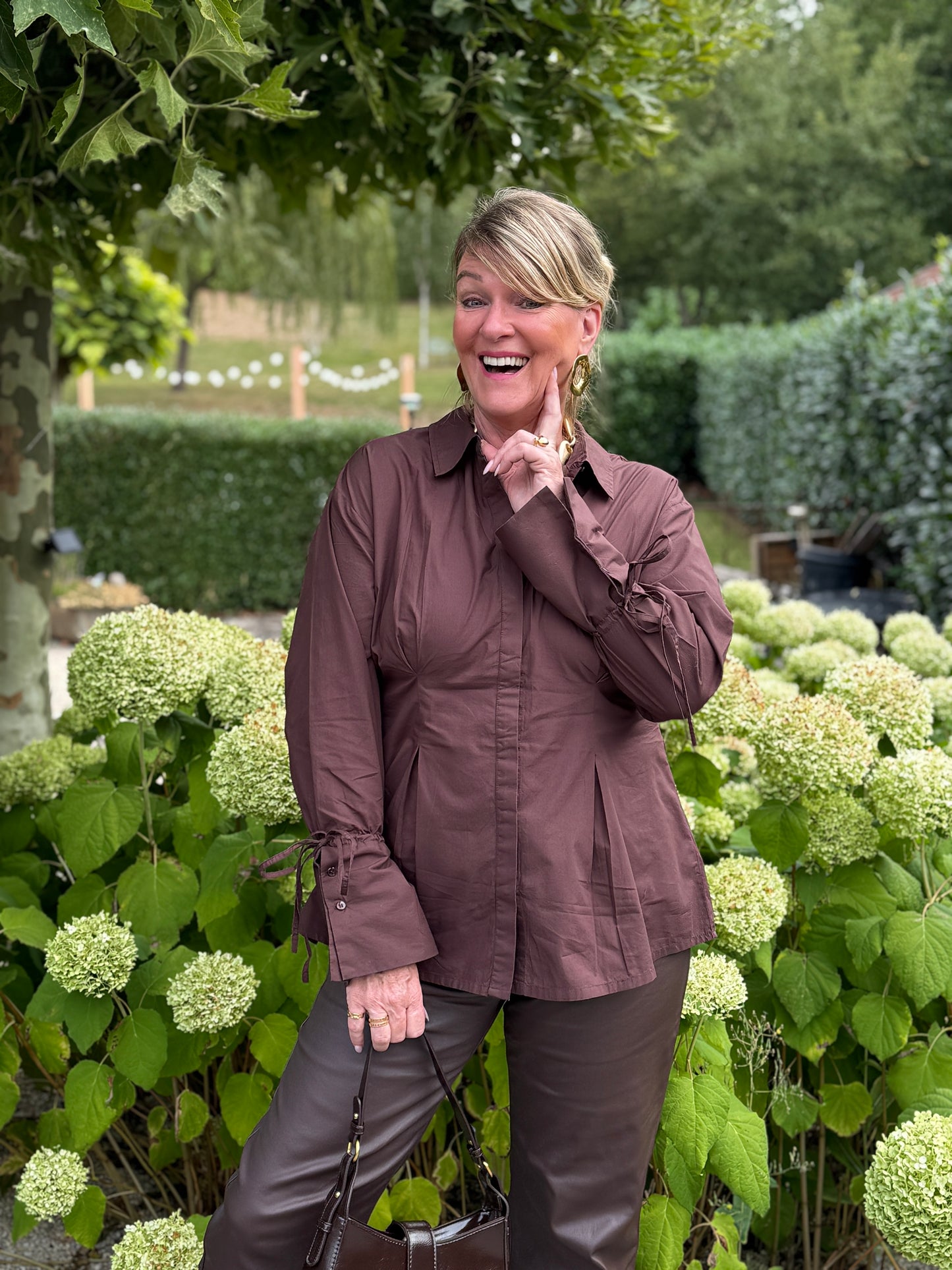 OLENA Blouse Bruin