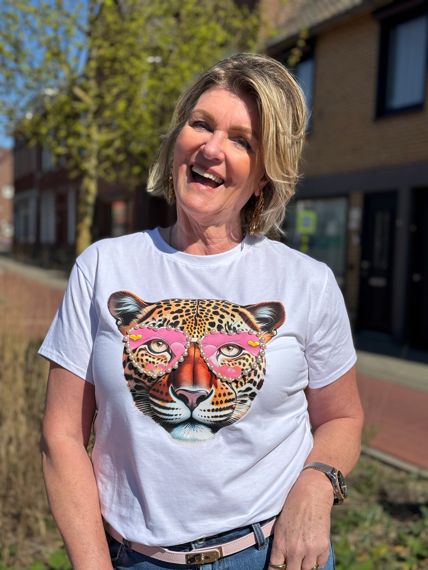 Tiger T-shirt - Roze