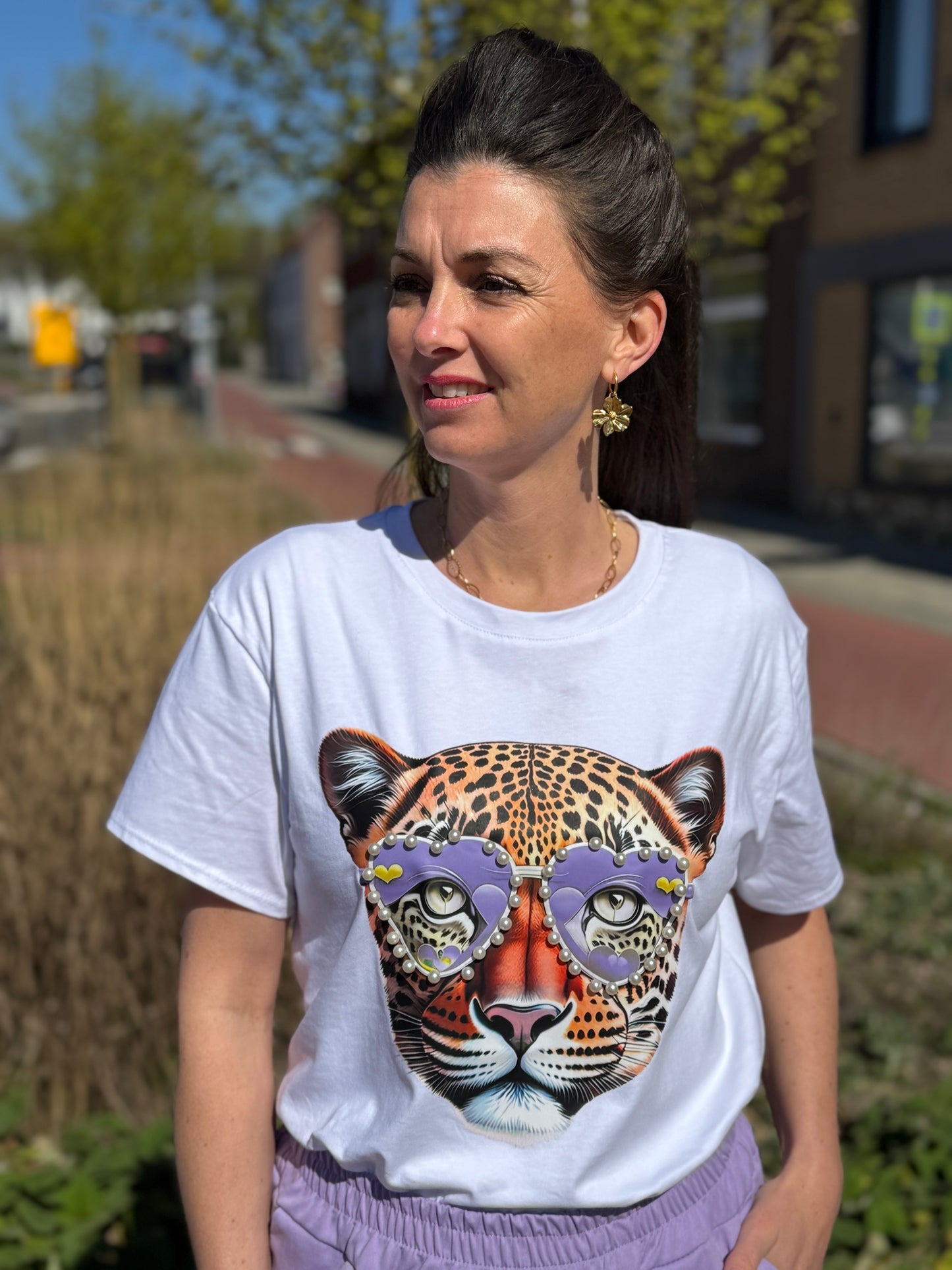 Tiger T-shirt - Paars