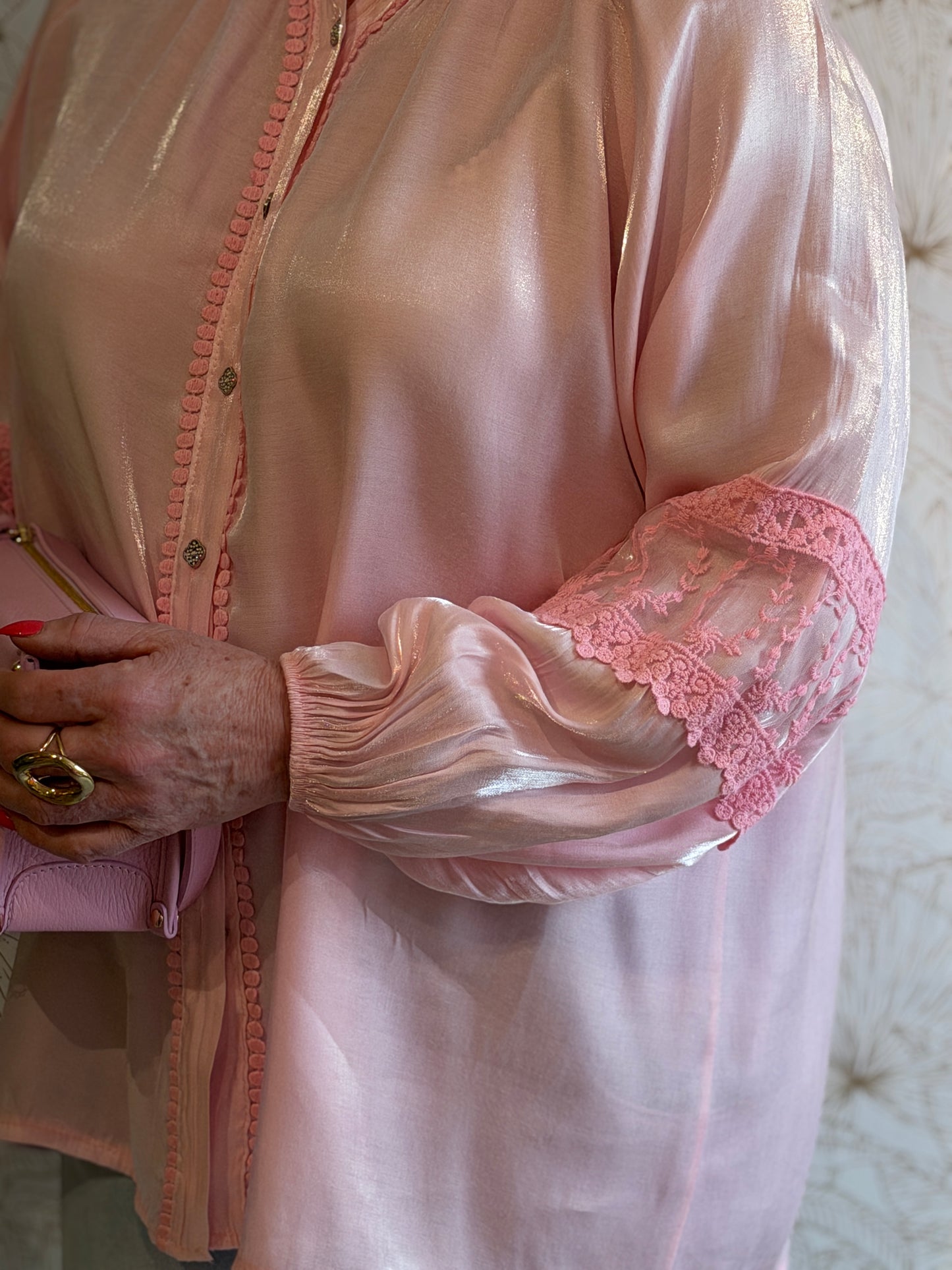 ESMÉ Satin Blouse - Roze