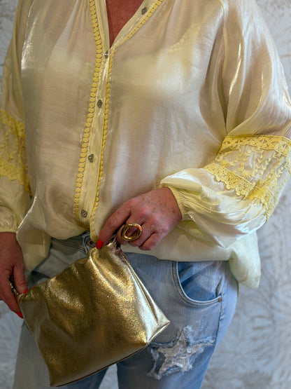 ESMÉ Satin Blouse - Geel