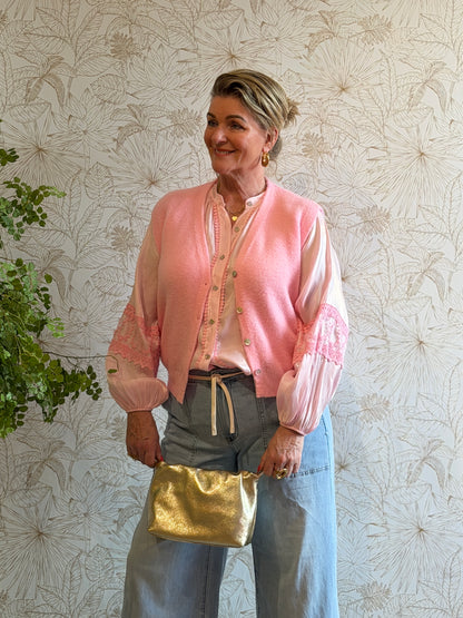 ESMÉ Satin Blouse - Roze