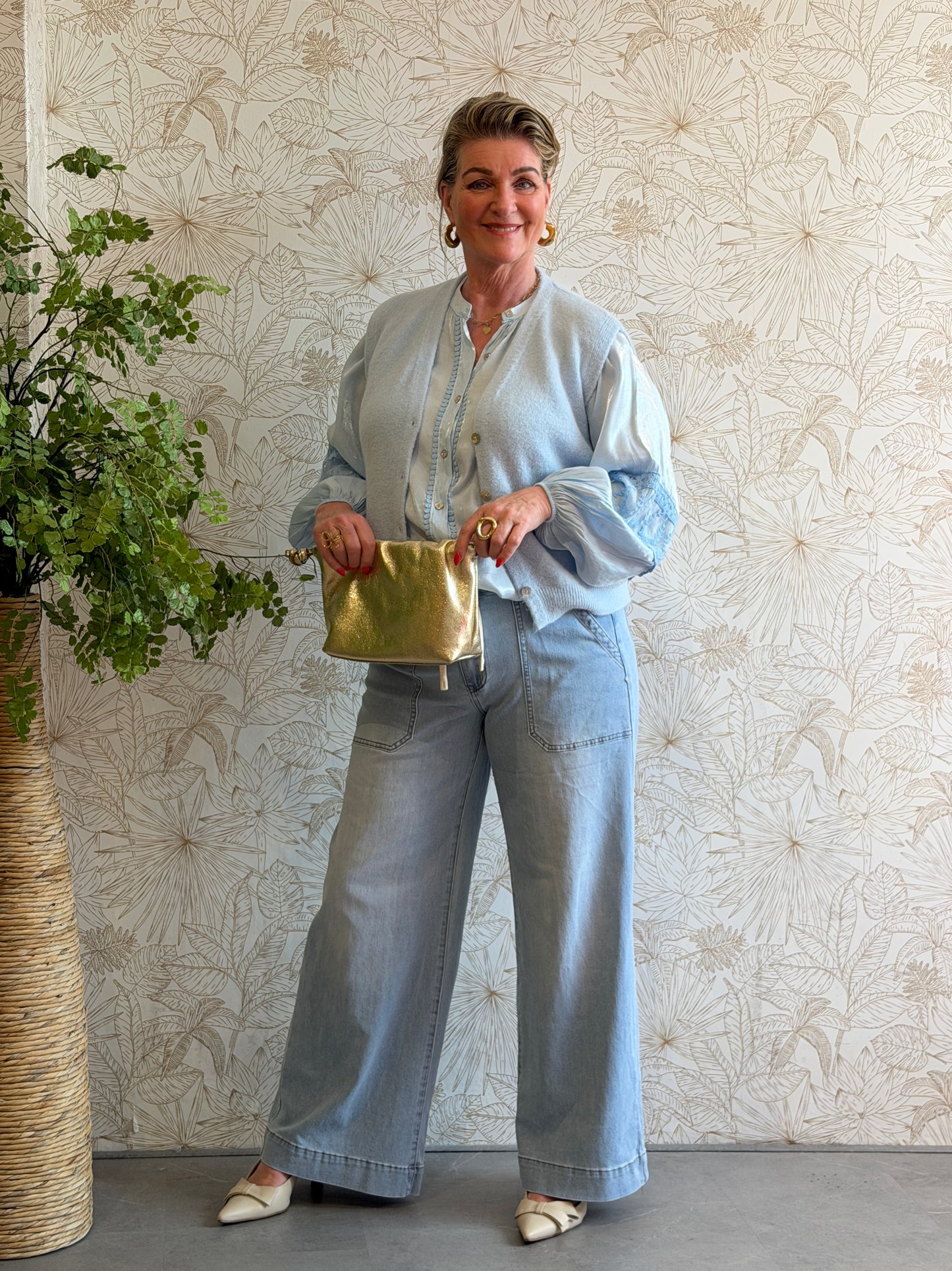 MAGLIA SPANCER - Blauw