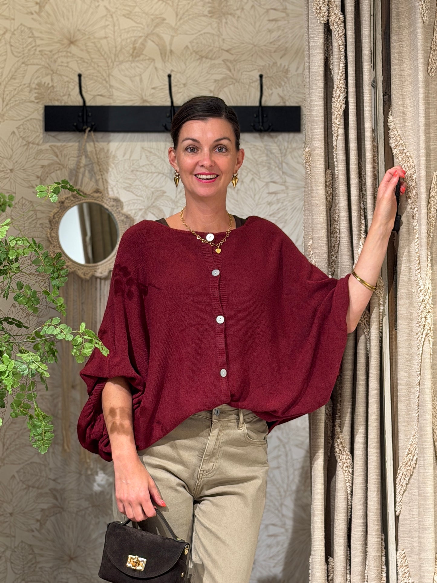 BRITT VEST - BORDEAUX