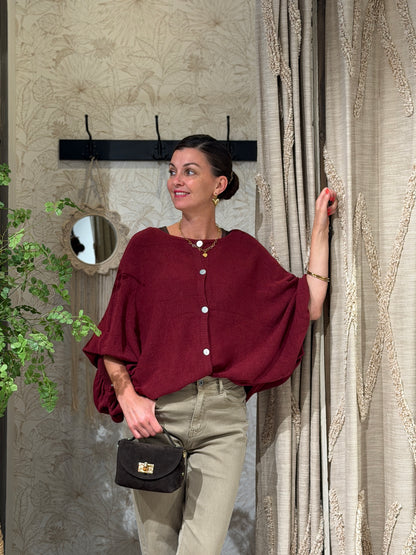 BRITT VEST - BORDEAUX