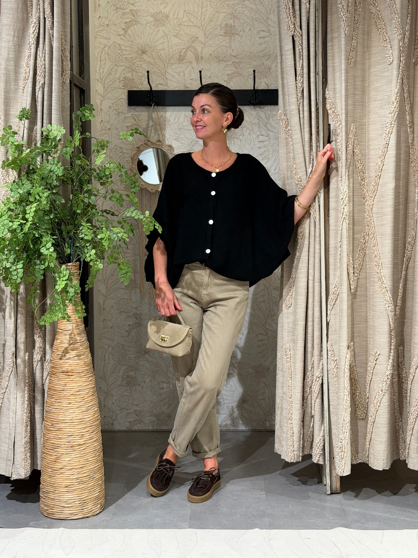 BRITT VEST - ZWART
