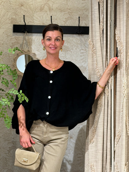 BRITT VEST - ZWART