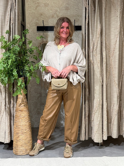 LEATHERLOOK BALLOON - CAMEL