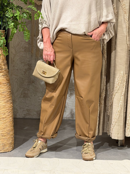 LEATHERLOOK BALLOON - CAMEL