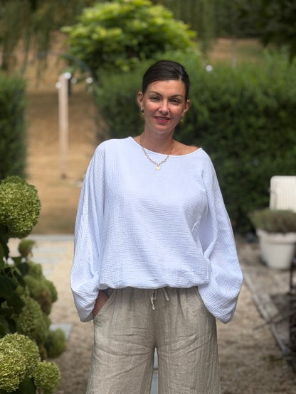 NINA  BLOUSE - WIT