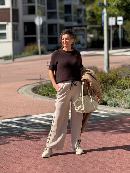 STRIPE Broek - Beige