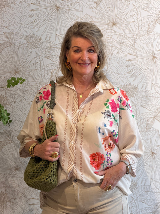 FLOWER Blouse - Beige