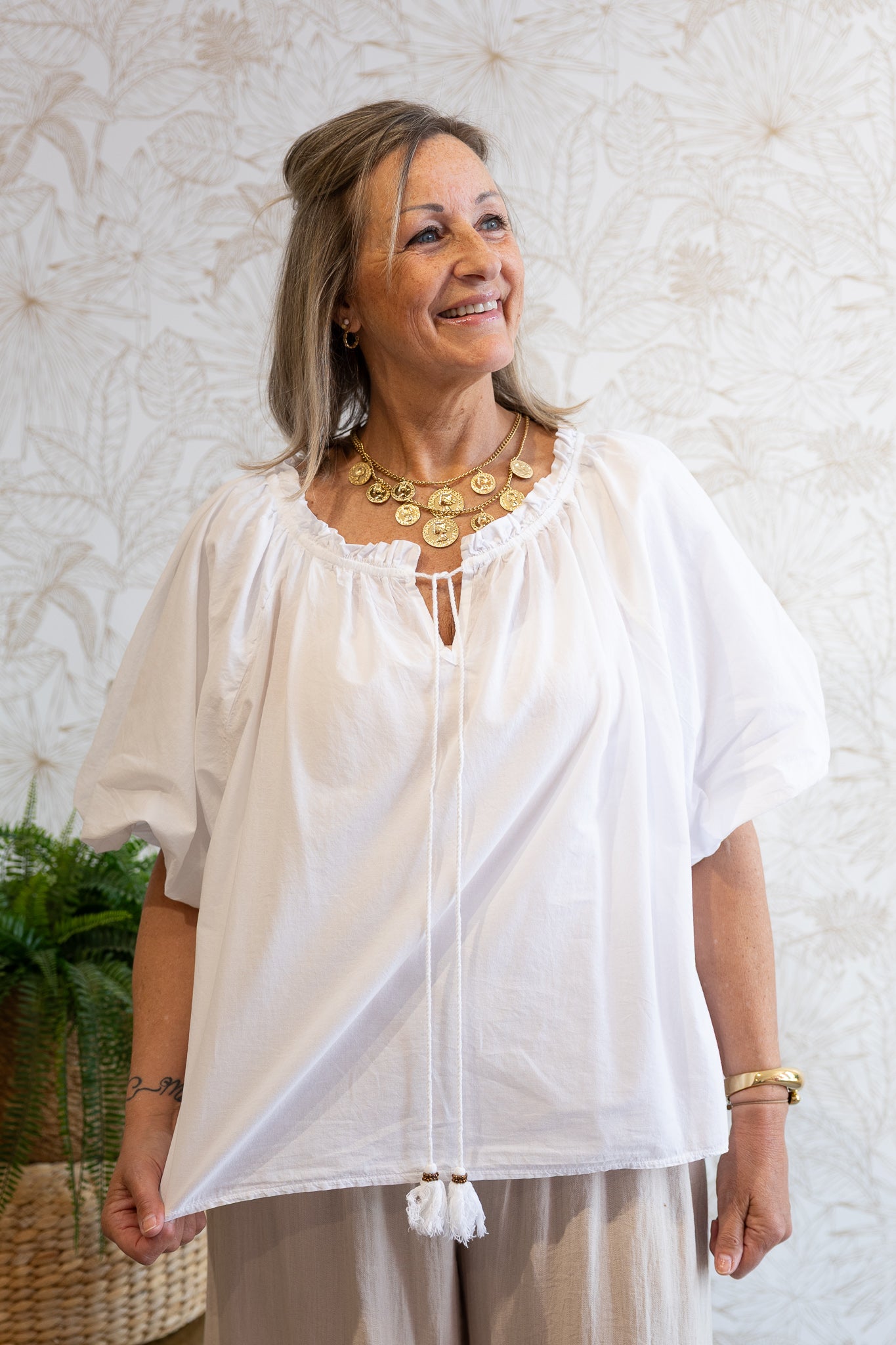 BALLOON Blouse - Wit