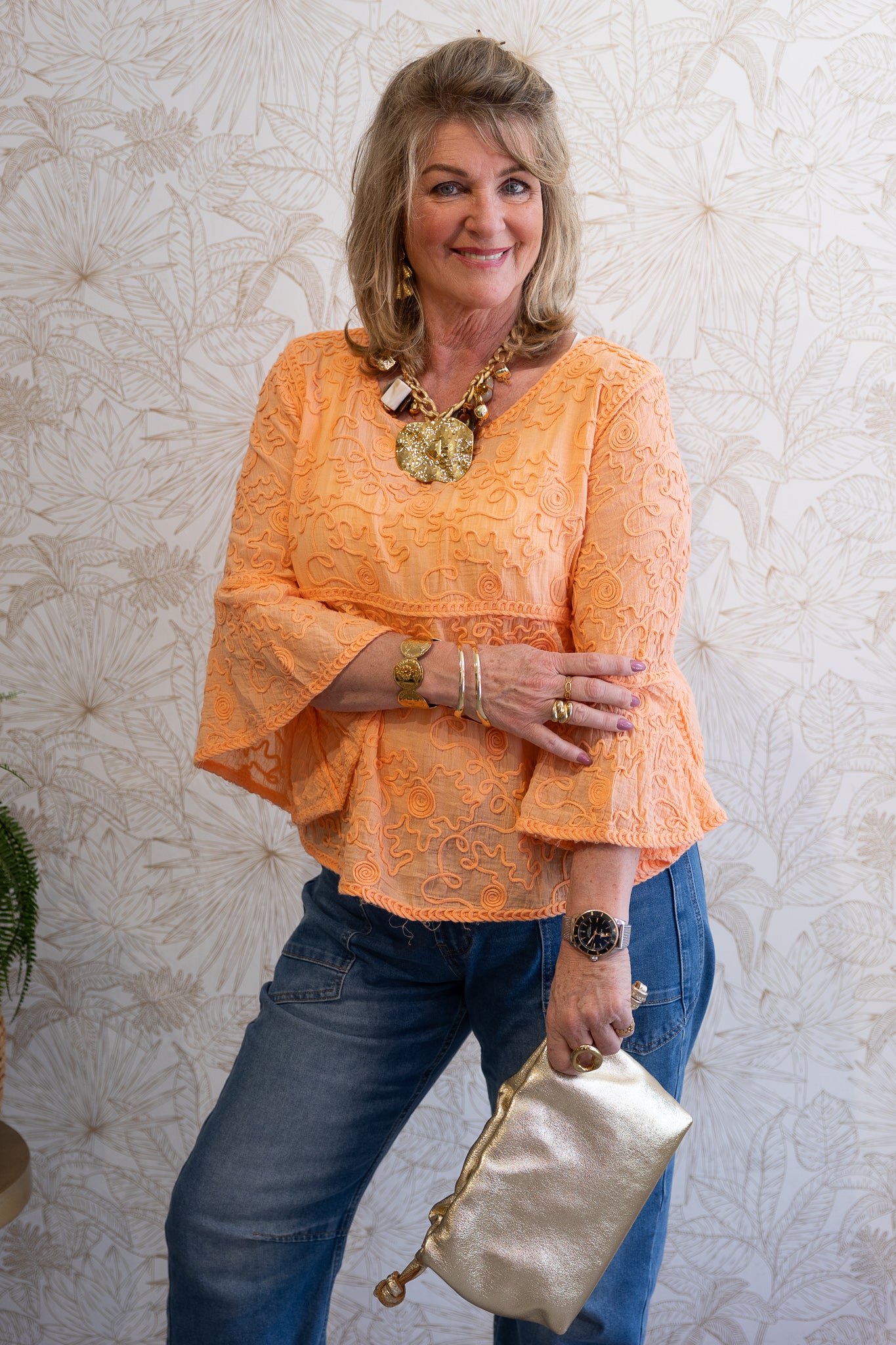 NIKKIE Blouse - Oranje