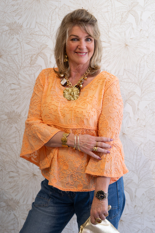 NIKKIE Blouse - Oranje