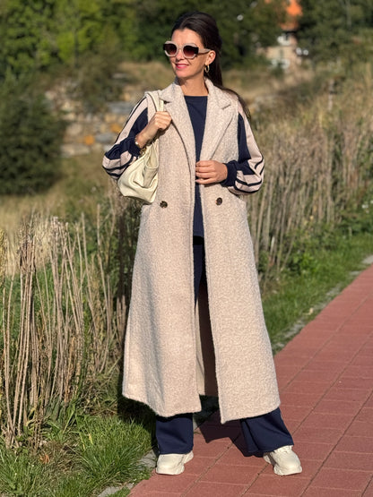 LUCY Gilet Long - Beige