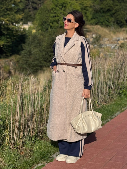 LUCY Gilet Long - Beige