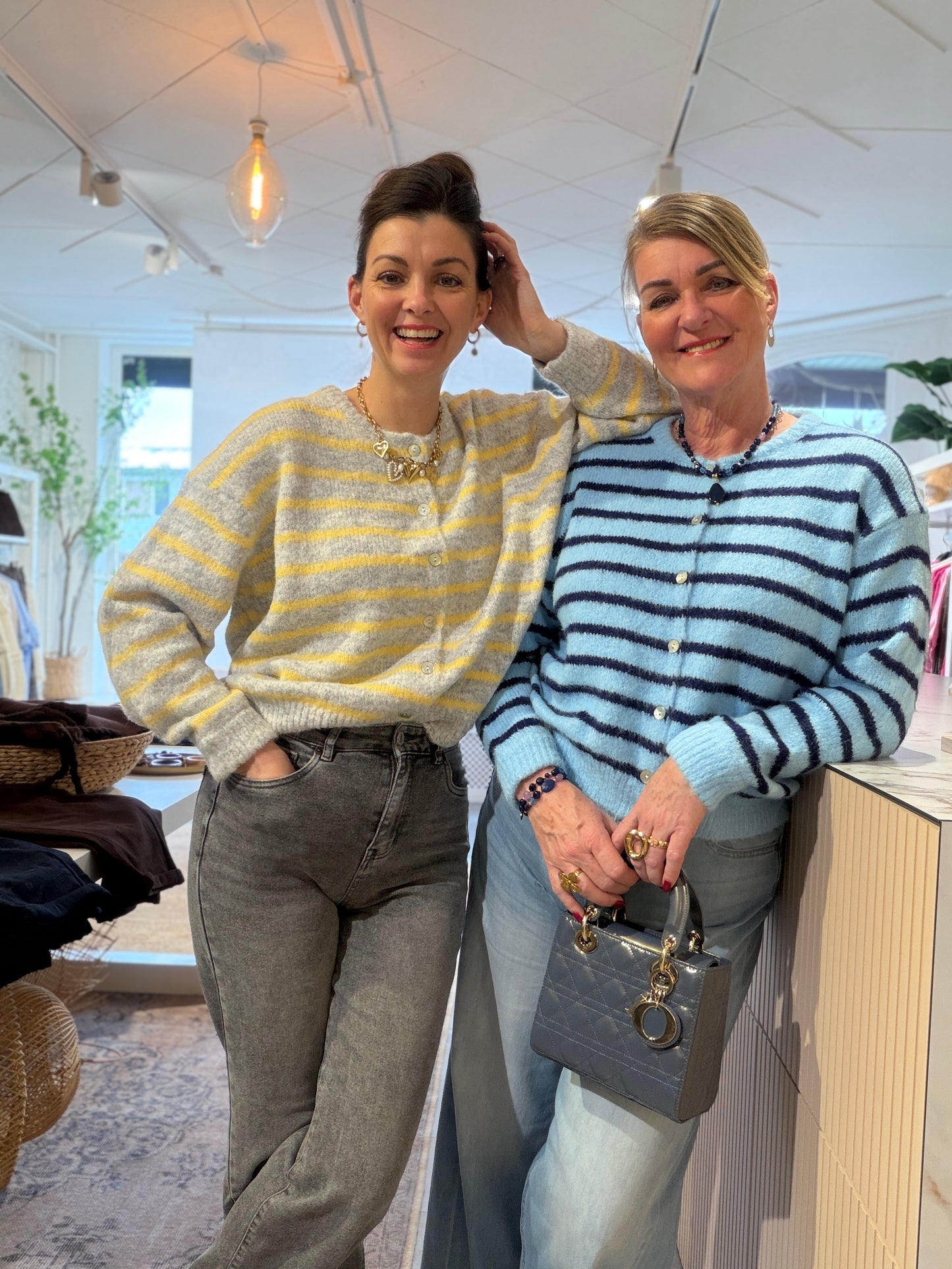 LILI STRIPE VEST - Grijs