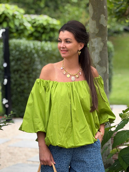 ELBA BLOUSE - GROEN