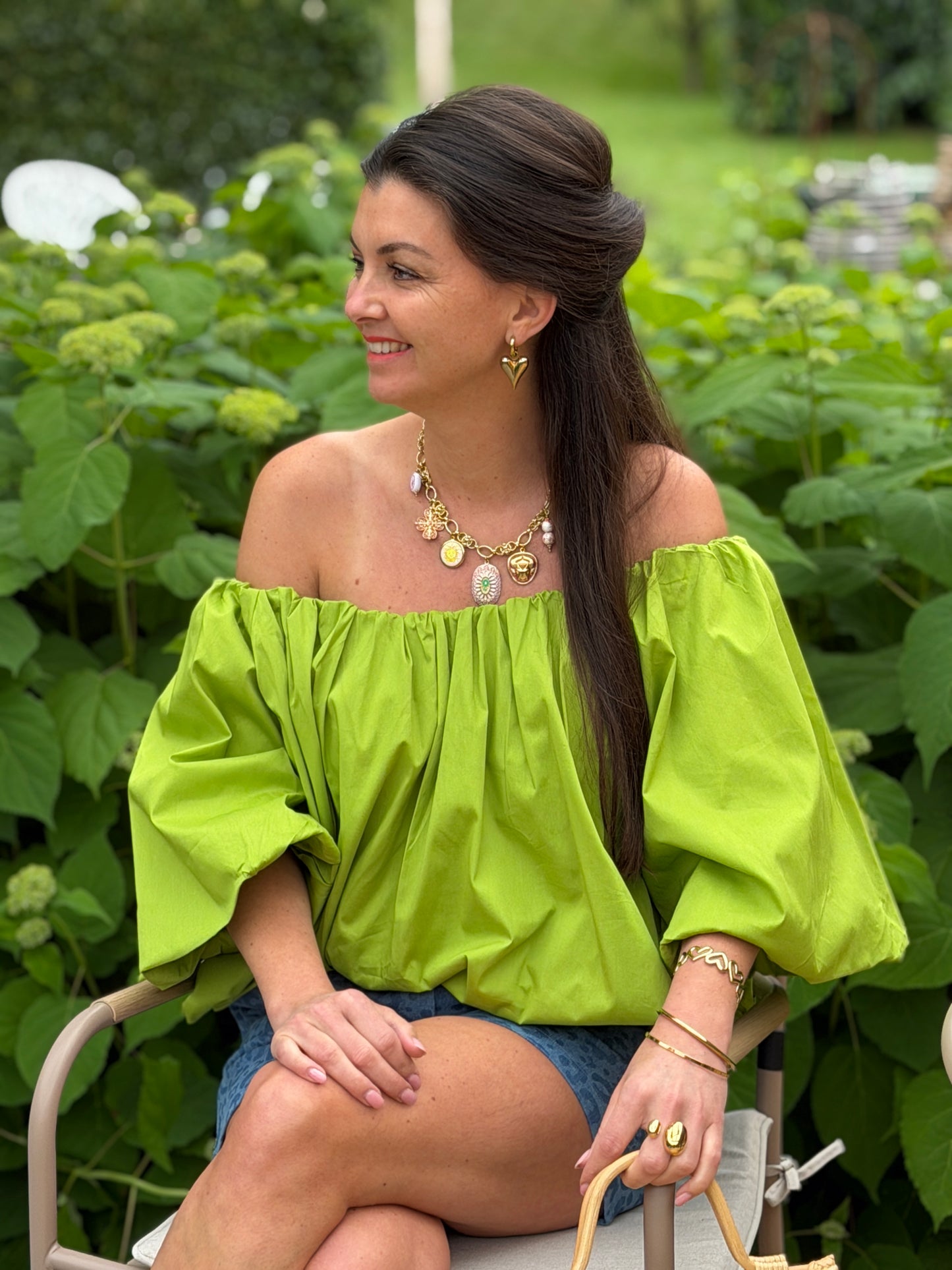 ELBA BLOUSE - GROEN