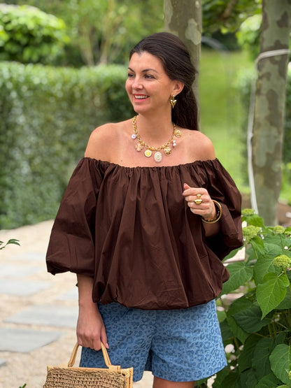 ELBA BLOUSE - BRUIN