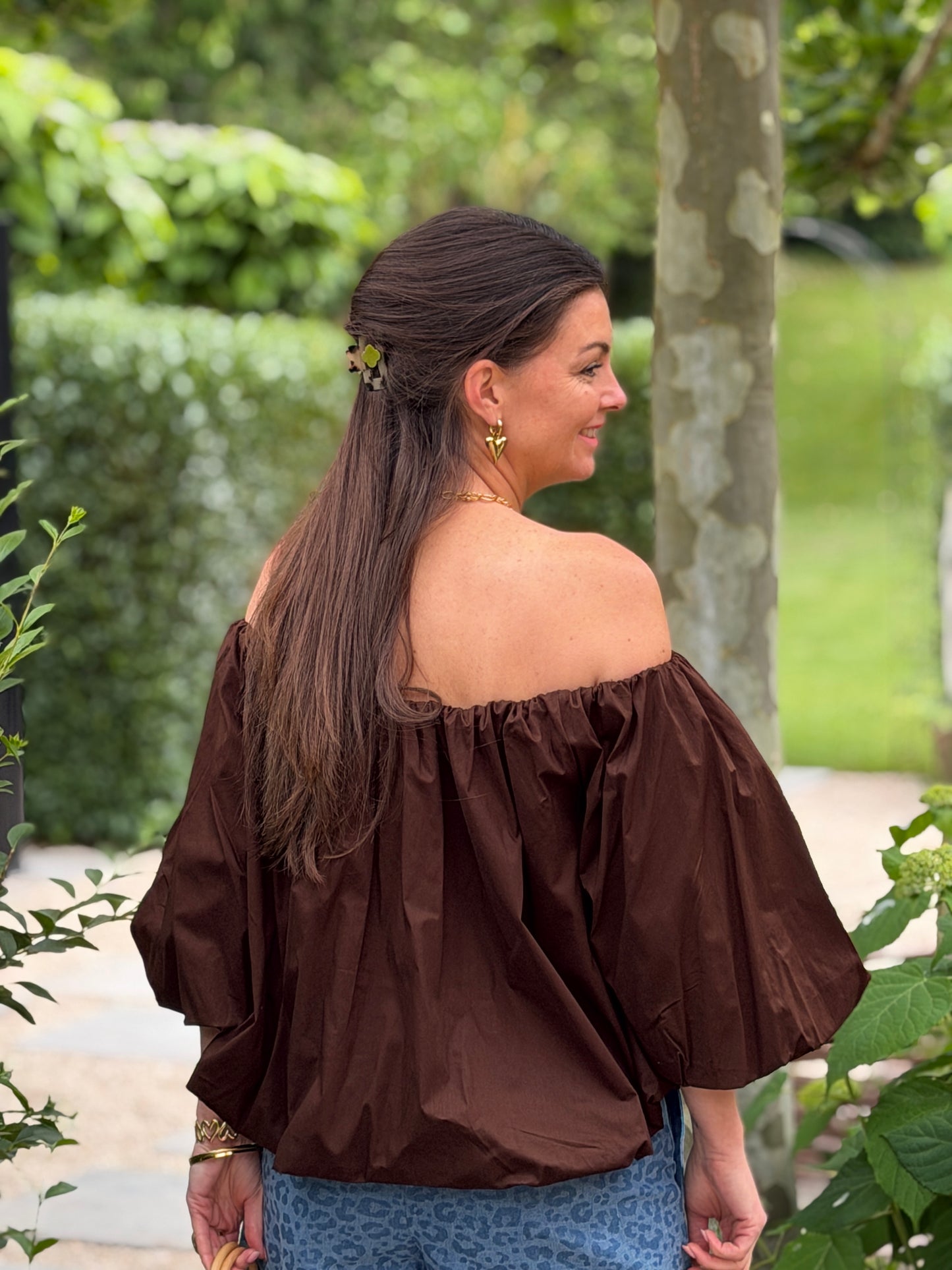 ELBA BLOUSE - BRUIN